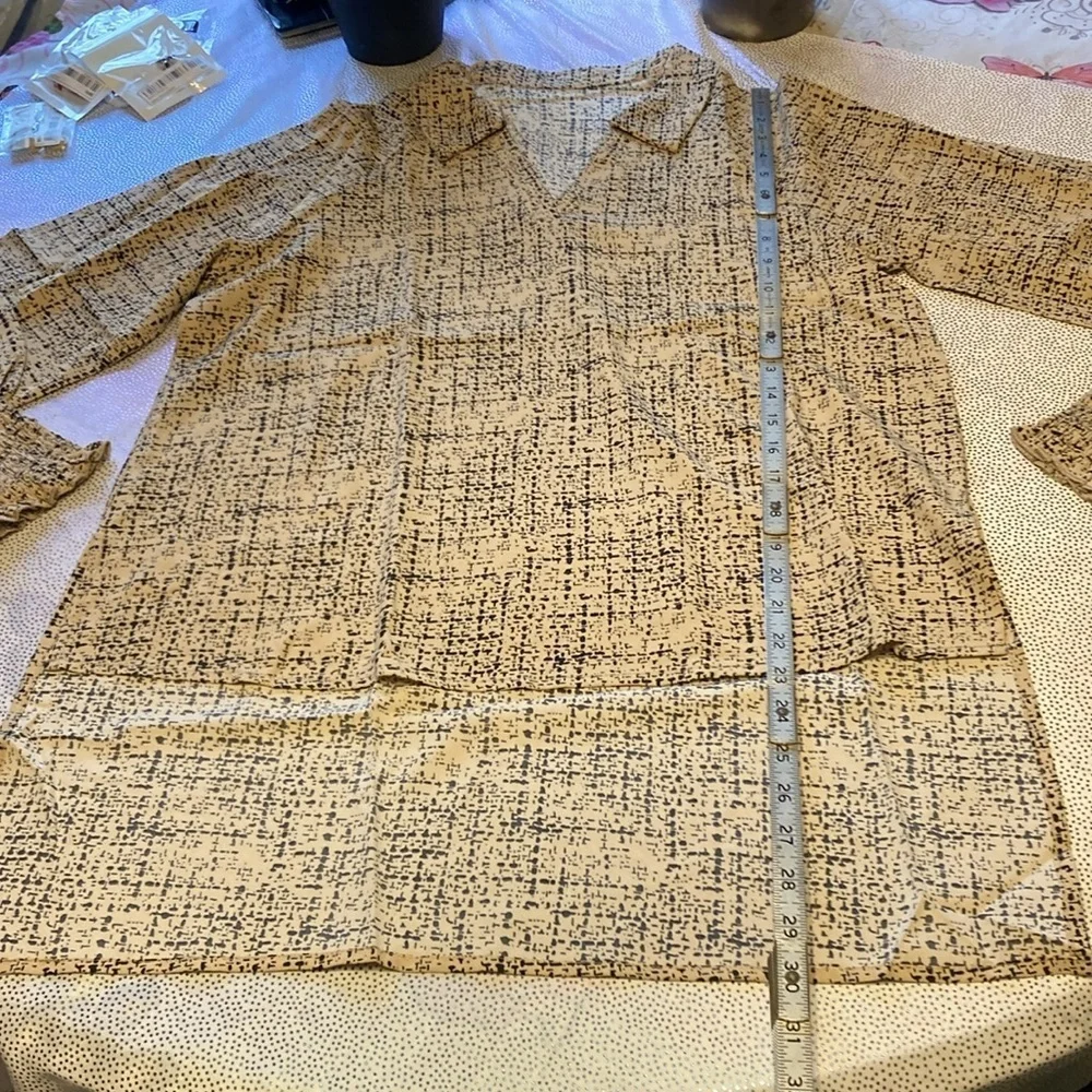 SHEIN LUNE Women'S Lantern Sleeve Long Sleeve Shirt size XL new without … - Picture 9 of 14